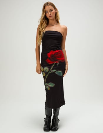 MADDEN GIRL Flower Womens Tube Dress Primary Image