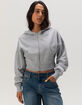 TILLYS Womens Cropped Zip-Up Hoodie image number 5