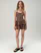 WEST OF MELROSE Womens Drop Waist Mini Dress image number 6