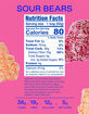 BEHAVE Sour Bears Gummy Candy image number 2