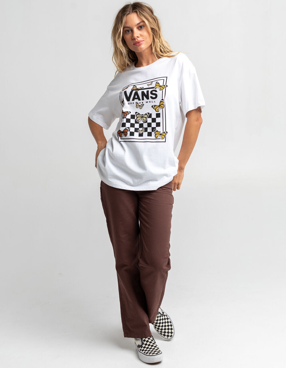 VANS Butterfly Oversize Tee - WHITE 