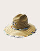HEMLOCK HAT CO. Sammy Little Kids Straw Lifeguard Hat image number 1