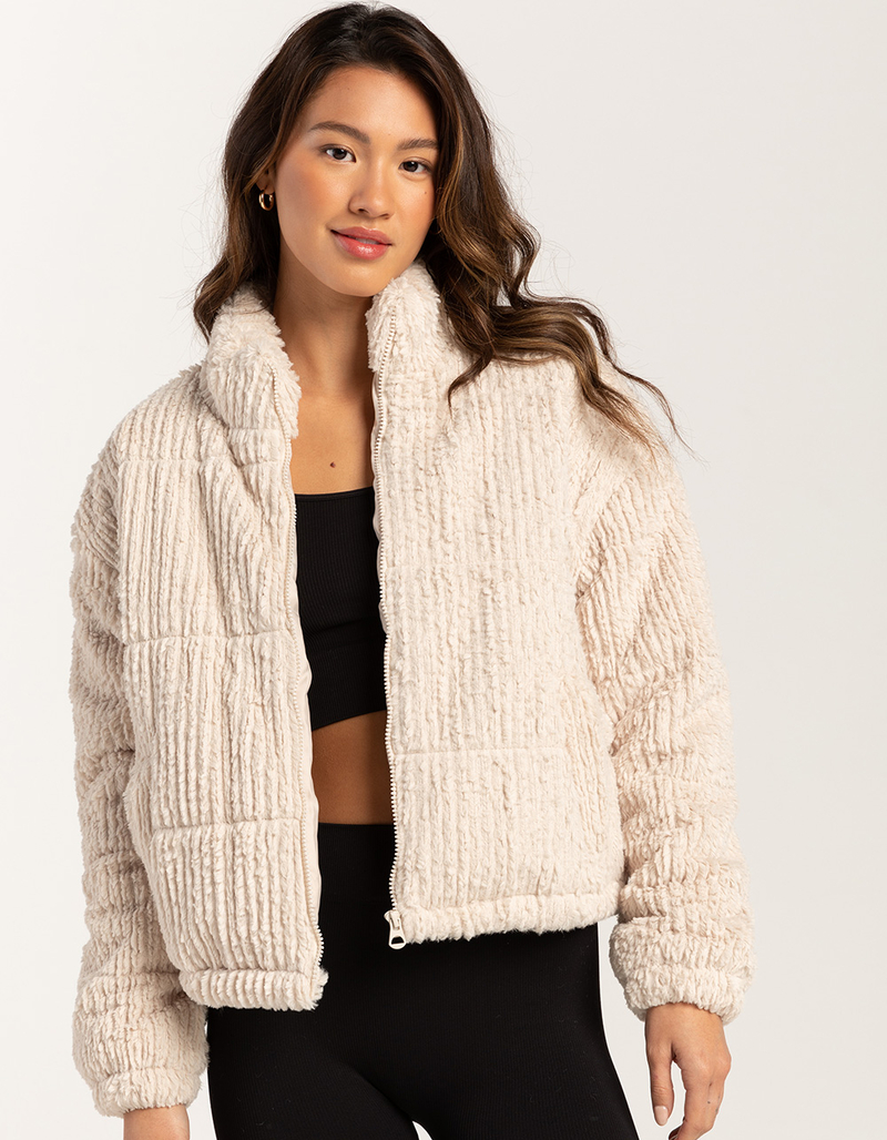 STOOSH Fur Cord Womens Puffer Jacket image number 0