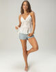 RSQ Womens Ultra Low Rise Poplin Micro Shorts image number 1