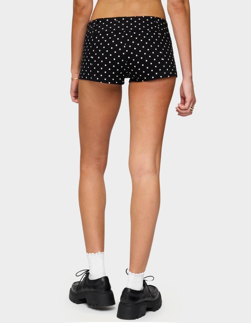 EDIKTED Twyla Polka Dot Stretch Shorts image number 2