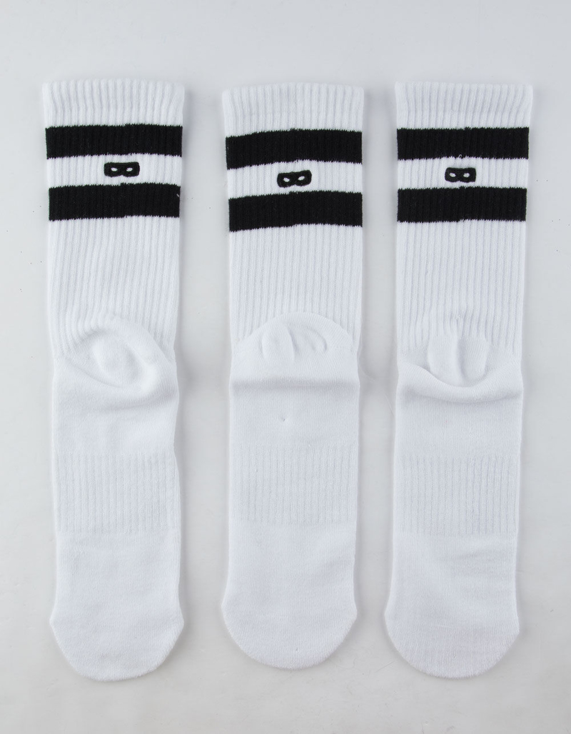 PAIR OF THIEVES 3 Pack Black & White Womens Crew Socks image number 1