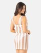 ROXY Crochet Stripe Womens Cover Up Dress image number 3
