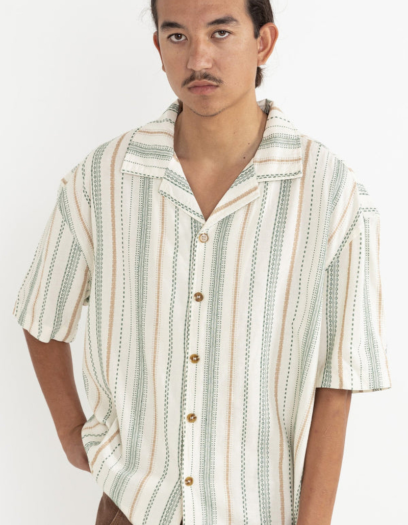 RHYTHM Relaxed Stripe Mens Button Up Shirt image number 1