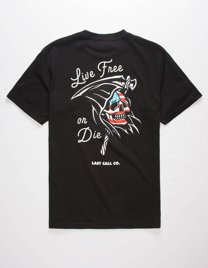 LAST CALL CO. Live Free Mens T-Shirt image number 1