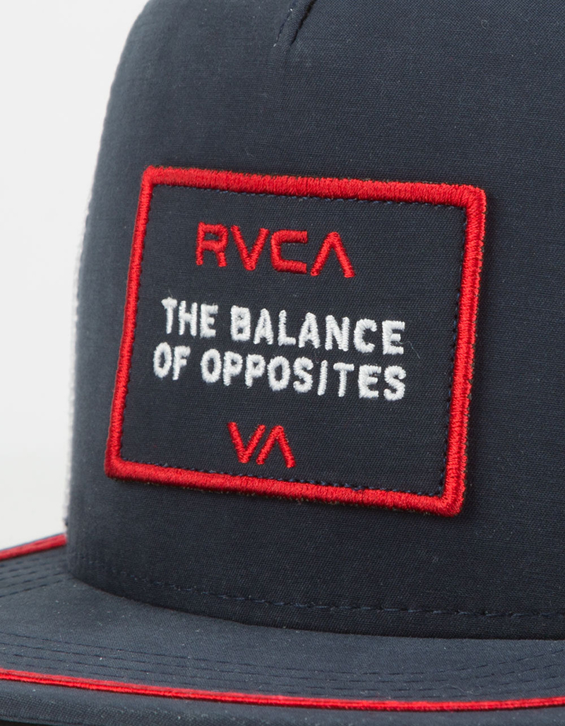 RVCA Billboard Navy Mens Trucker Hat image number 1