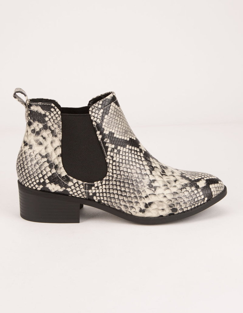 CITY CLASSIFIED Chelsea Python Womens Booties image number 1