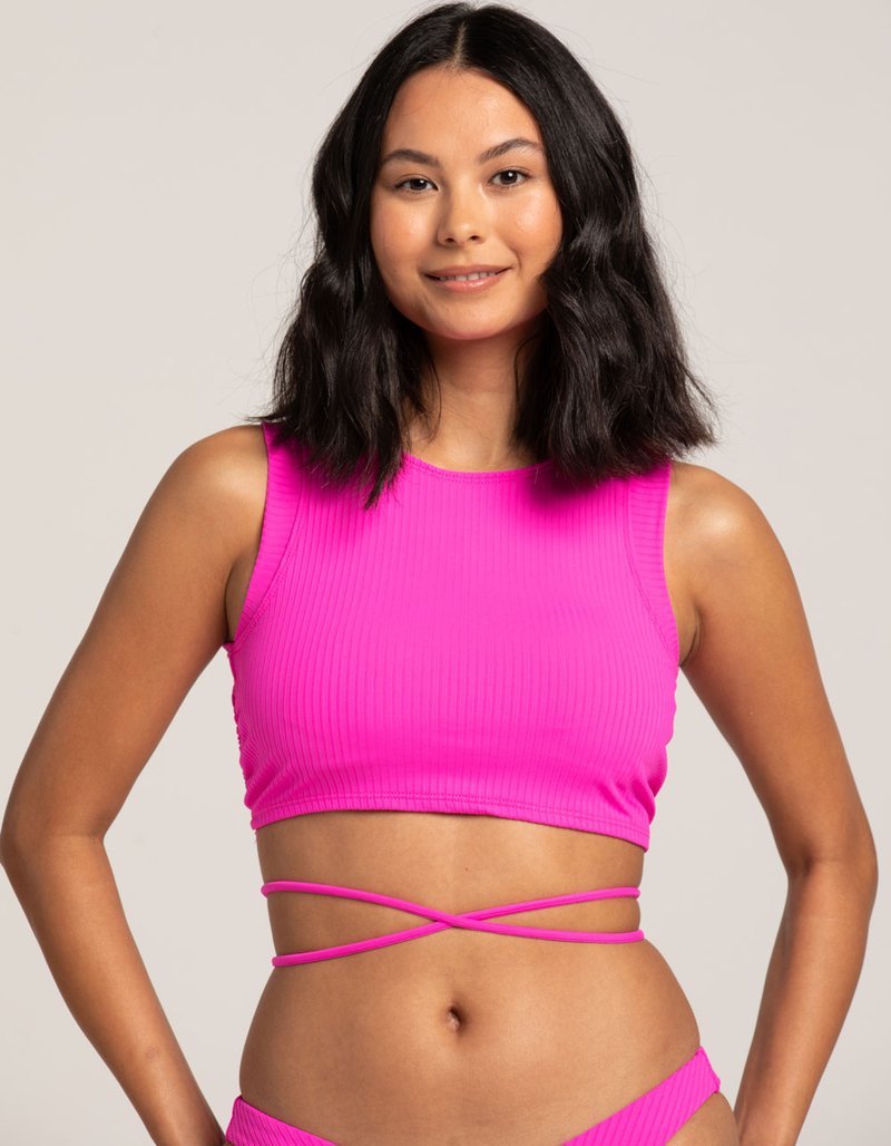 VYB Eye Candy Rib Crop Bikini Top image number 0