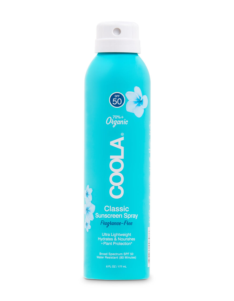 COOLA Fragrance Free SPF 50 Classic Body Organic Sunscreen Spray image number 0