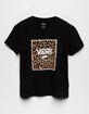 VANS Girls Leopard Print Box Tee image number 1