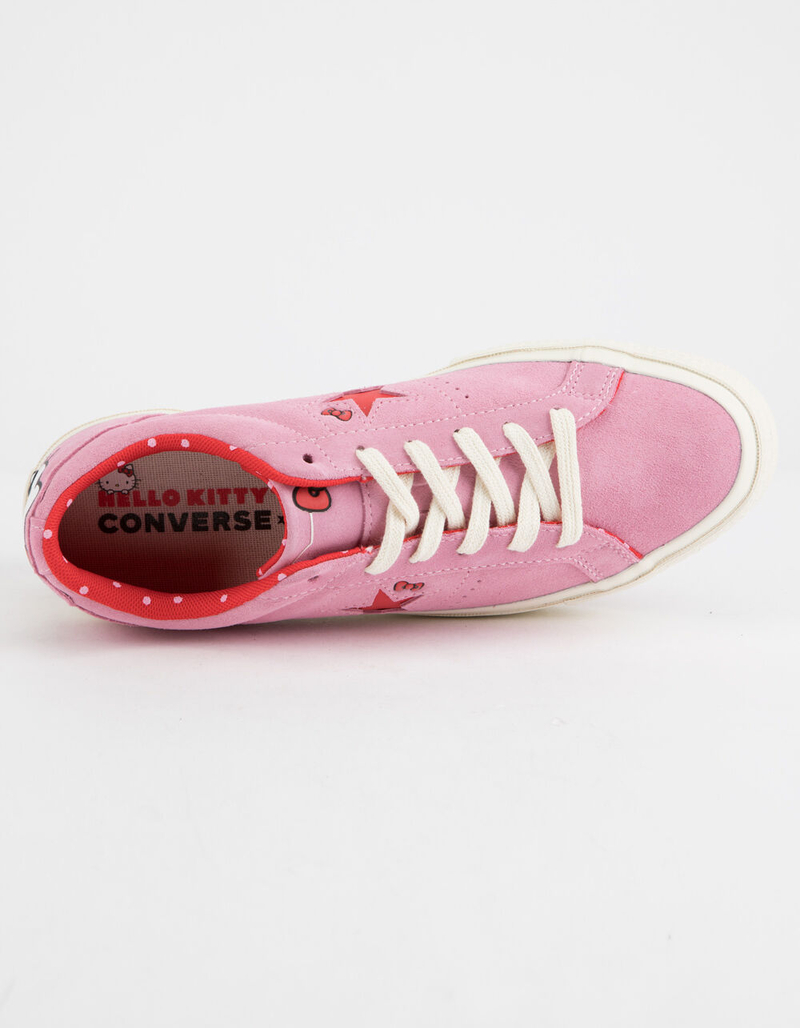 CONVERSE x Hello Kitty One Star Prism Pink & Firey Red Womens Shoes image number 2