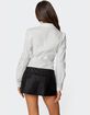 EDIKTED Tailored Pinstripe Button Up Shirt image number 4