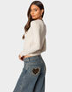 EDIKTED Leopard 8 Long Sleeve Tee image number 5