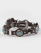 Turquoise Concho Ring Belt image number 1