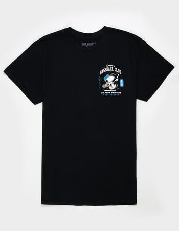 RIOT SOCIETY x Peanuts Snoopy's Baseball Club Mens Tee Alternative Image