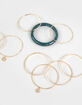 FULL TILT Acrylic And Metal Bangle Bracelet Set image number 4