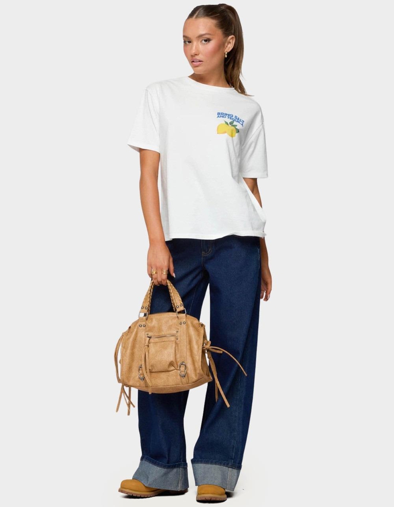 EDIKTED Let's Make Margs Oversized Tee image number 3