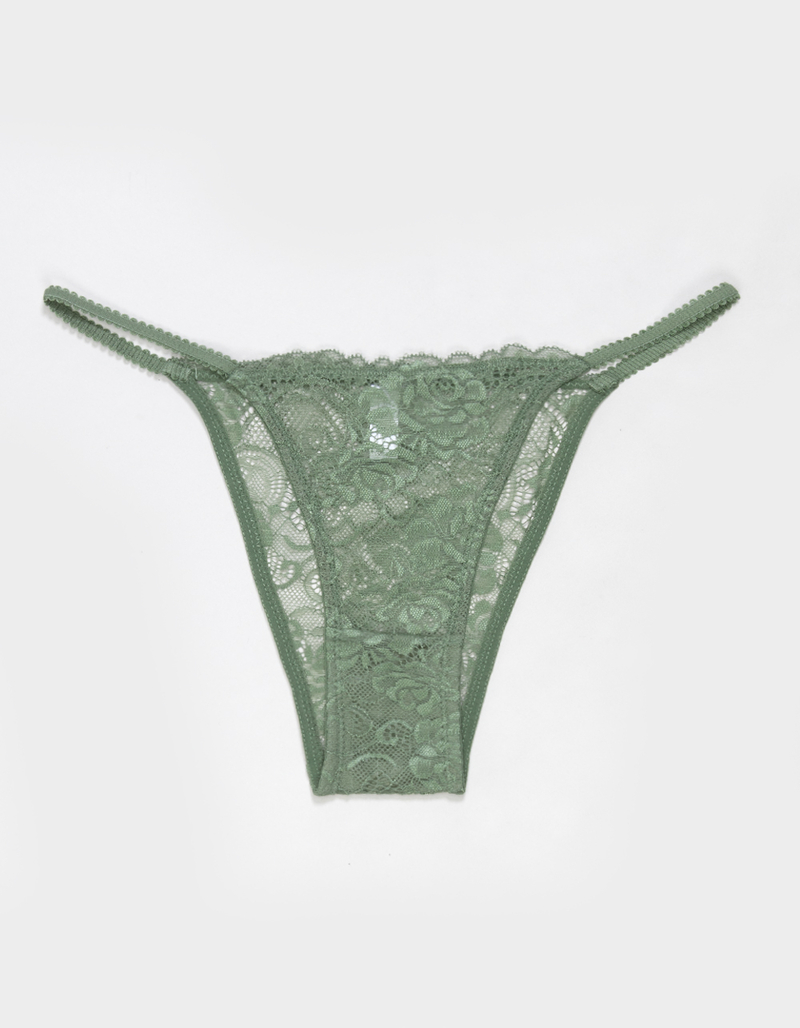 FULL TILT Floral Allover Lace Cheeky Panties image number 0