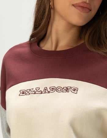 BILLABONG Get It Colorblock Womens Crewneck Sweatshirt Alternative Image