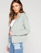 RVCA Small RVCA Zip Front Womens Sage Hoodie image number 2