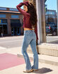 RSQ Womens Low Rise Butterfly Bootcut Jeans image number 8