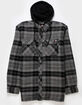 DICKIES Quilted Flannel Hooded Shirt Mens Jacket image number 1