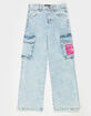 TRUE RELIGION Leila Girls High Rise Wide Leg Cargo Jeans image number 1