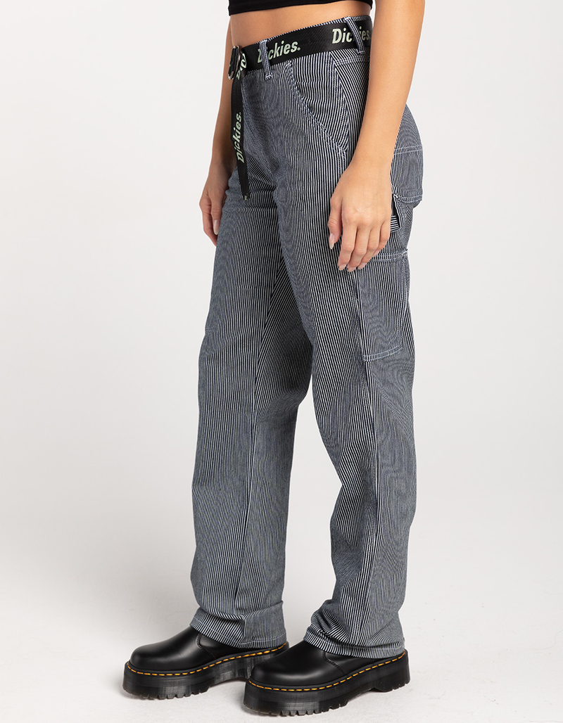 DICKIES Womens Belted Carpenter Pants image number 2