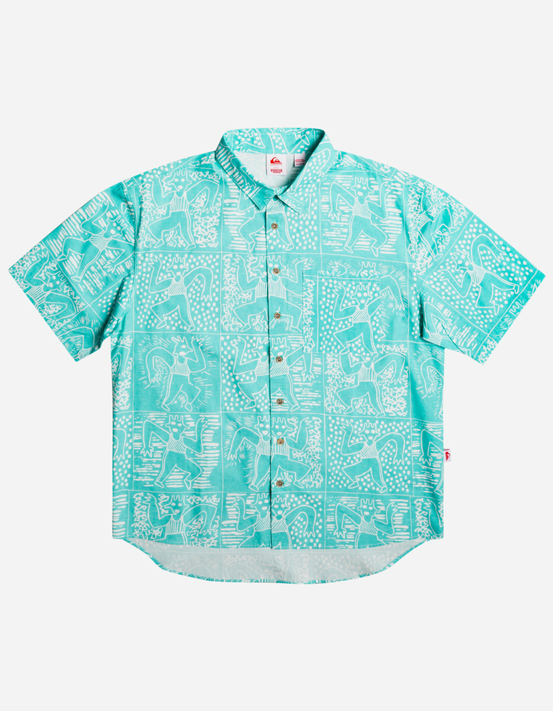 QUIKSILVER x Stranger Things The Mike Tribal Mens Button Up Shirt  image number 2