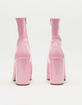 STEVE MADDEN Lynden Pink Patent Boots image number 4