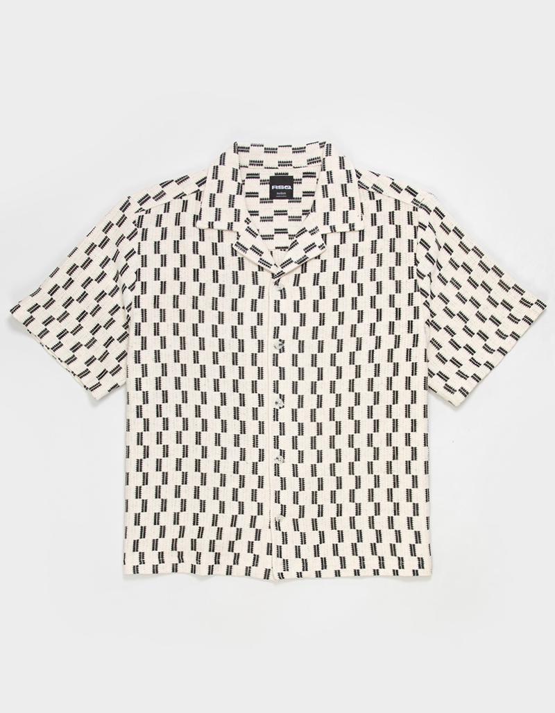 RSQ Mens Textured Button Up Shirt  image number 0