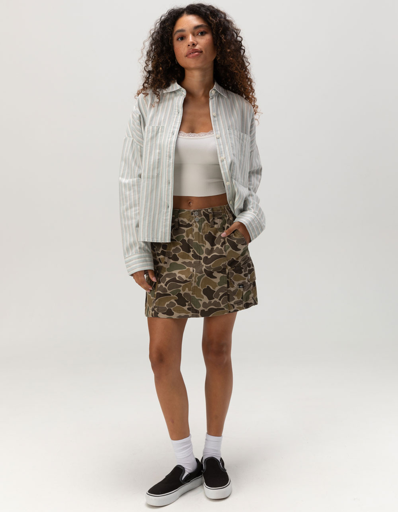 VANS Antica Boxy Long Sleeve Womens Button Down Shirt image number 1