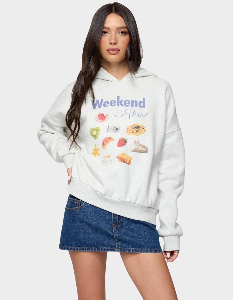 EDIKTED Weekend Reset Hoodie image number 0