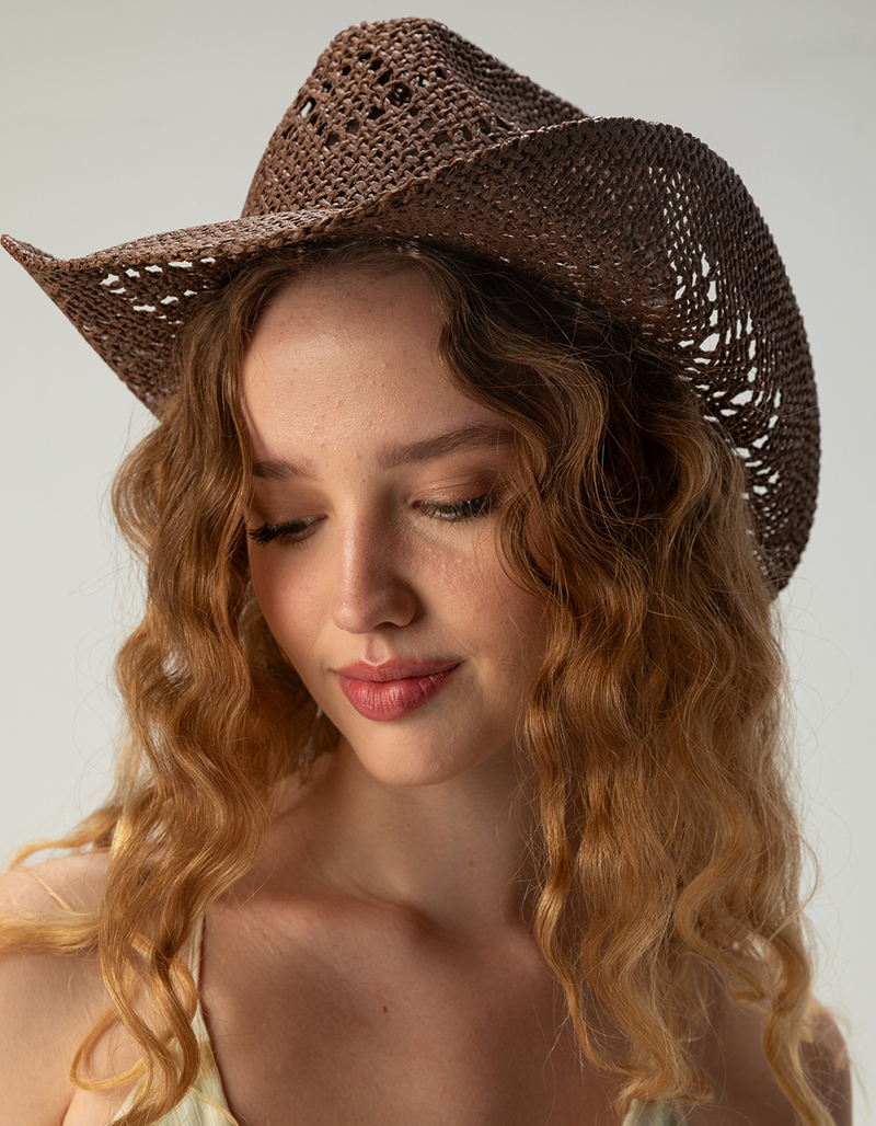 Straw Womens Cowboy Hat image number 4