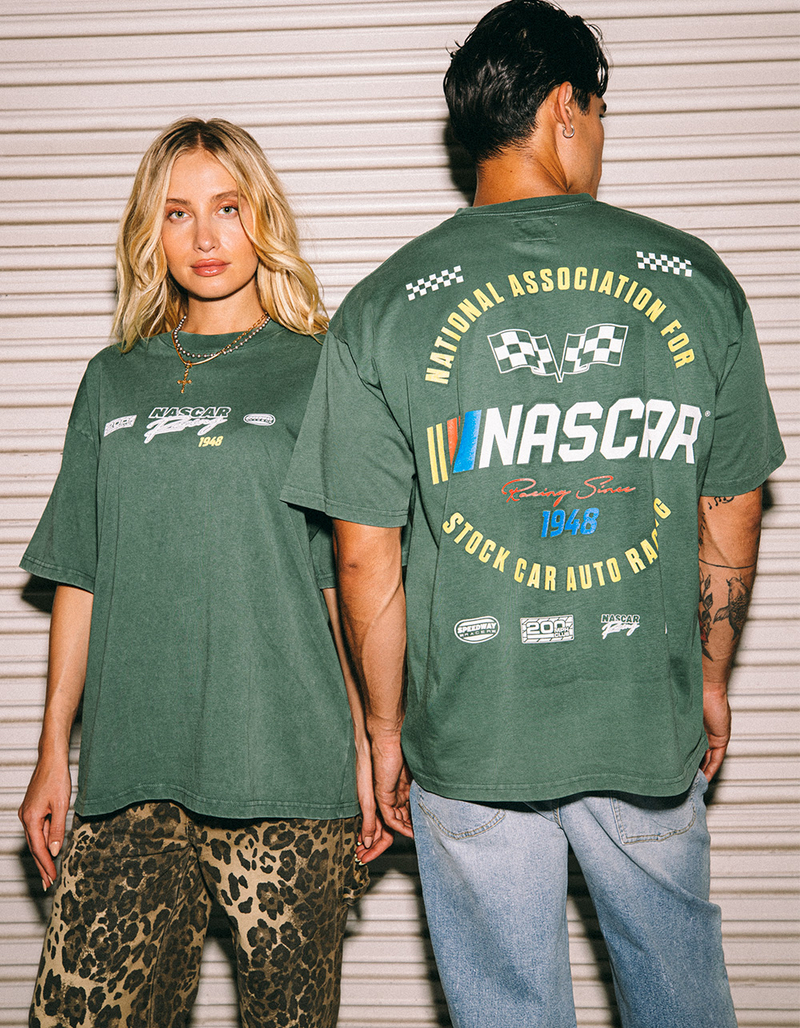 TILLYS x NASCAR Stock Car Mens Boxy Tee image number 0