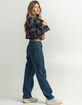 RSQ Womens Plaid Spliced Cropped Flannel image number 4