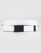 NIKE Just Do It Mens Black & White Reversible Web Belt image number 2