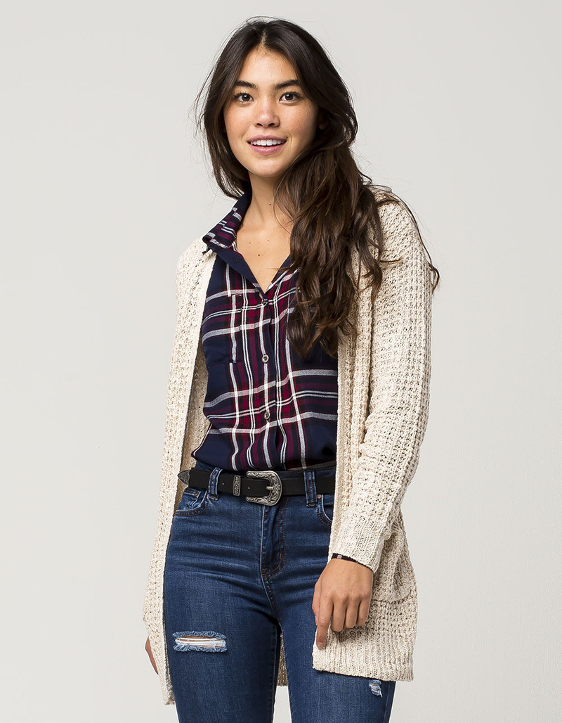 FULL TILT Essential Knit Womens Cardigan image number 1