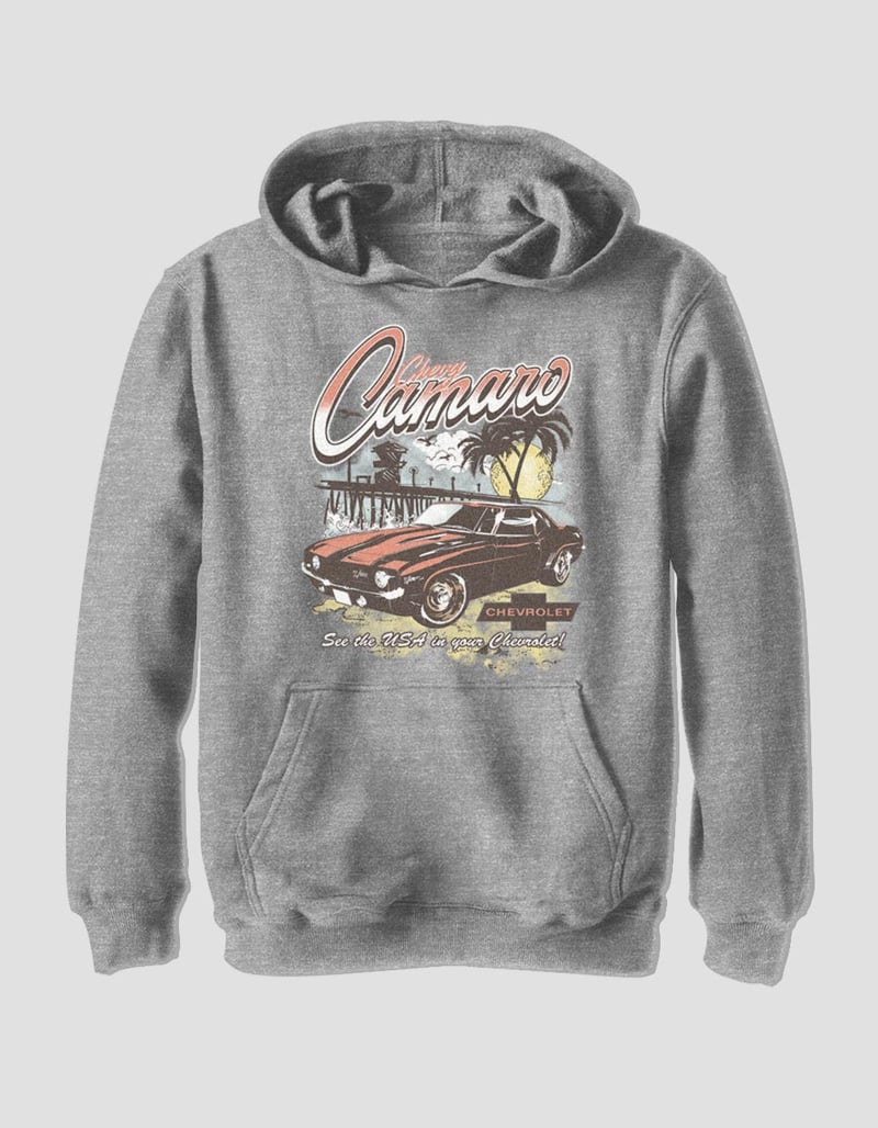 GENERAL MOTORS Vintage Camaro Unisex Kids Hoodie HEATHER GRAY Tillys