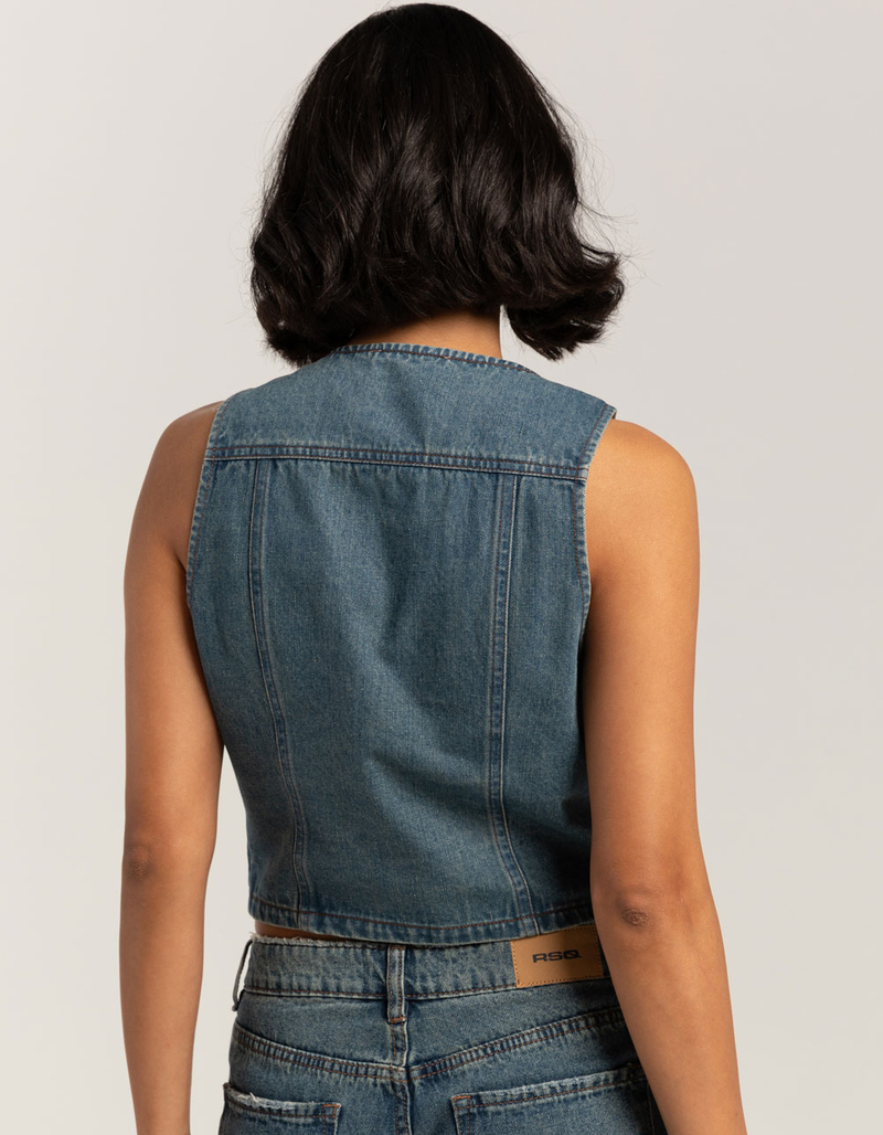 RSQ Womens Denim Vest image number 3
