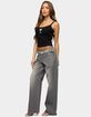 EDIKTED Raelynn Washed Low Rise Baggy Jeans image number 4