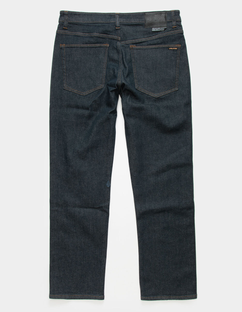 VOLCOM Solver Mens Indigo Rinse Modern Straight Jeans image number 1