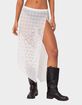 EDIKTED Sheer Patchwork Lace Maxi Skirt image number 1