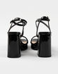SODA Faux Leather Womens Platform Heels image number 4