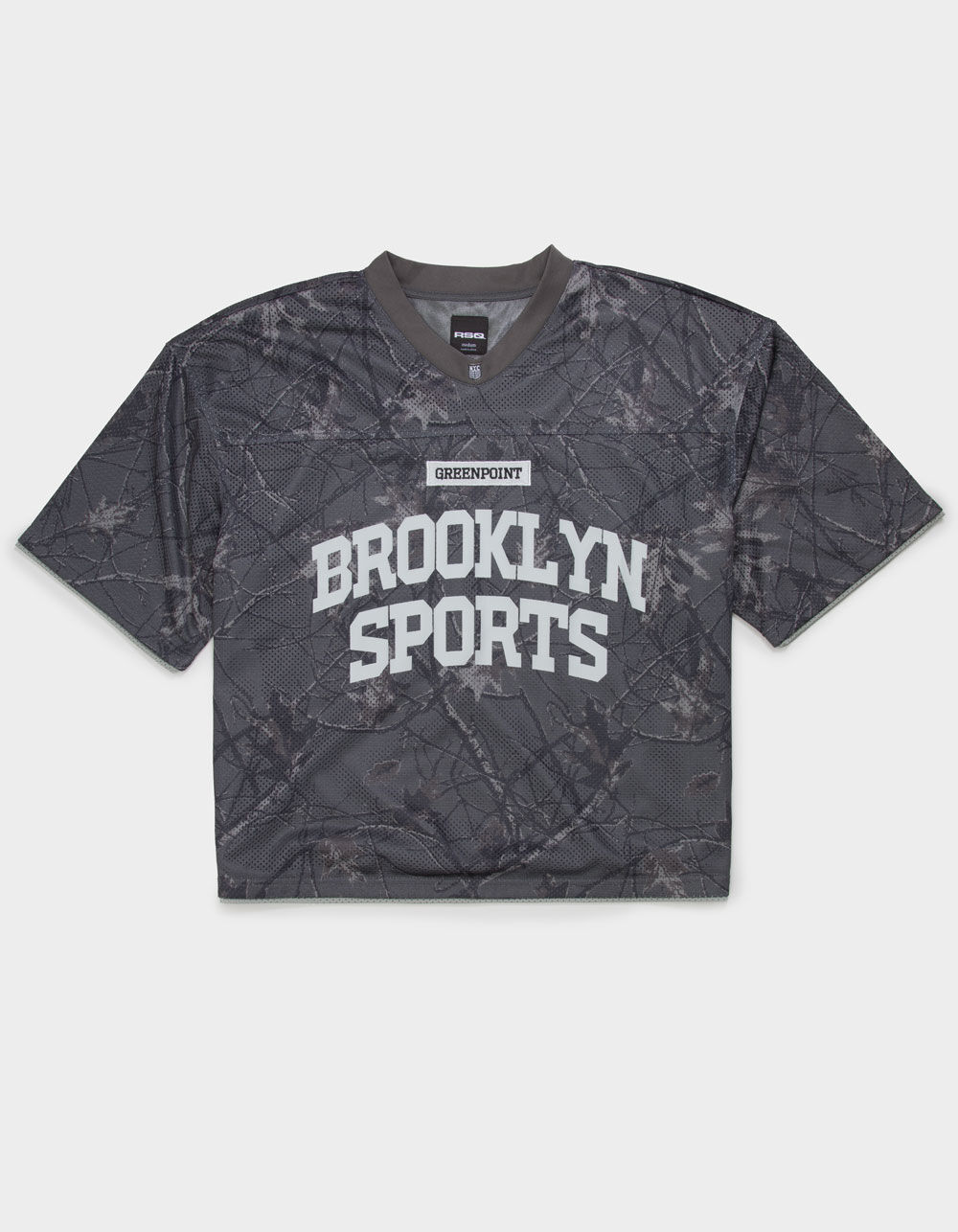 RSQ Mens Baggy Crop Mesh Jersey - CAMO BLACK | Tillys