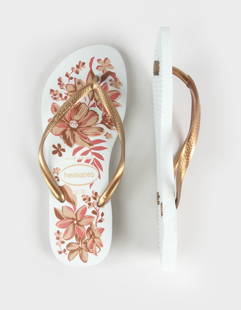 HAVAIANAS Slim Organic Womens Flip Flops image number 4
